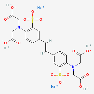 Disodium tetrahydrogen (vinylenebis((3-sulphonato-1,4-phenylene)nitrilo))tetraacetate