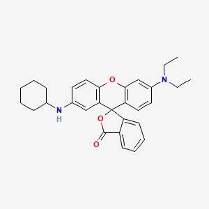 2'-Cyclohexylamino-6'-diethylaminospiro[isobenzofuran-(3H),9'[9H]xanthene]-3-one