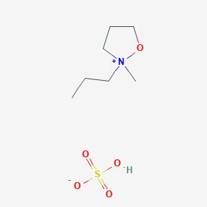 molecular formula C7H17NO5S B12689814 Ammonium tetrahydro-N,2-dimethylfurfurylammonium sulphate CAS No. 74651-68-6