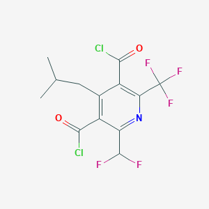 3,5-Pyridinedicarbonyl dichloride, 2-(difluoromethyl)-4-(2-methylpropyl)-6-(trifluoromethyl)-