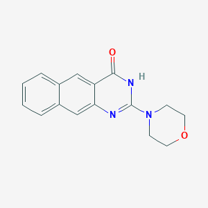 molecular formula C16H15N3O2 B12689845 2-(4-Morpholinyl)benzo(g)quinazolin-4-ol CAS No. 21314-35-2