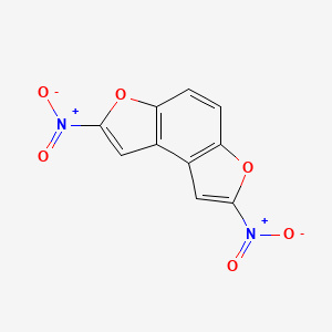 molecular formula C10H4N2O6 B12689880 2,7-dinitrofuro[3,2-e][1]benzofuran CAS No. 111257-92-2