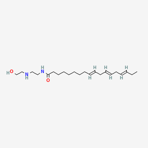 molecular formula C22H40N2O2 B12689894 N-[2-[(2-Hydroxyethyl)amino]ethyl]-9,12,15-octadecatrienamide CAS No. 94139-07-8