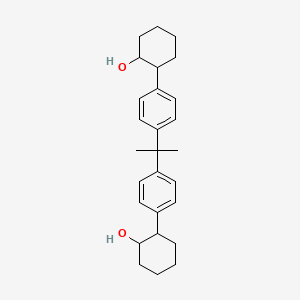 molecular formula C27H36O2 B12689896 2,2'-((1-Methylethylidene)di-4,1-phenylene)bis(cyclohexan-1-ol) CAS No. 85554-74-1