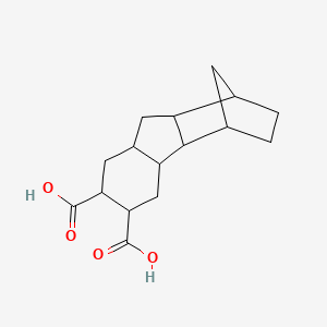 molecular formula C16H22O4 B12689907 (Octahydro-4,7-methano-1H-indenediyl)dimethylene hydrogen succinate CAS No. 93962-79-9