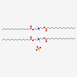 Dimethylbis(2-((1-oxohexadecyl)oxy)ethyl)ammonium methyl phosphonate