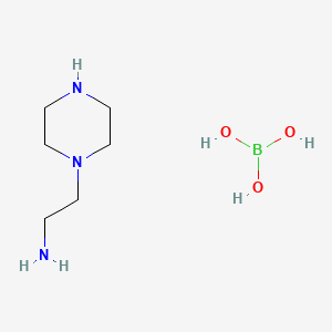 molecular formula C6H18BN3O3 B12689967 Einecs 300-897-1 CAS No. 93964-51-3