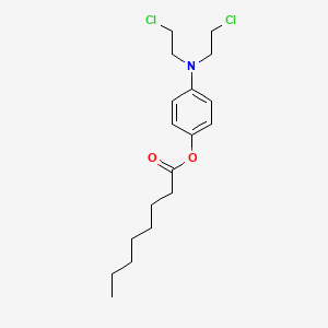 p-(Bis(2-chloroethyl)amino)phenol octanoate