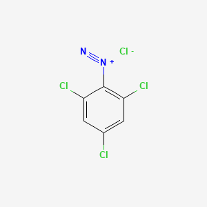 molecular formula C6H2Cl4N2 B12690020 2,4,6-Trichlorobenzenediazonium chloride CAS No. 27093-67-0