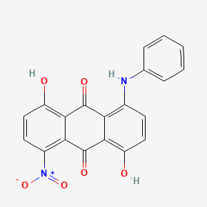 9,10-Anthracenedione, 1,5-dihydroxy-4-nitro-8-(phenylamino)-