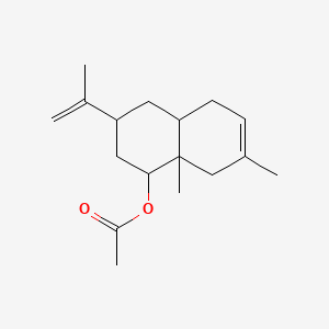 1,2,3,4,4a,5,8,8a-Octahydro-7,8a-dimethyl-3-(1-methylvinyl)-1-naphthyl acetate