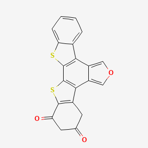 13-oxa-3,23-dithiahexacyclo[14.7.0.02,10.04,9.011,15.017,22]tricosa-1(16),2(10),4(9),11,14,17,19,21-octaene-5,7-dione