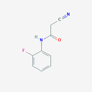 molecular formula C9H7FN2O B1269015 2-氰基-N-(2-氟苯基)乙酰胺 CAS No. 1735-96-2