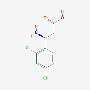 B1269018 (S)-3-Amino-3-(2,4-dichlorophenyl)propanoic acid CAS No. 757937-66-9