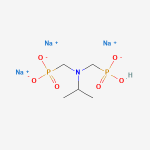 Trisodium hydrogen (((1-methylethyl)imino)bis(methylene))bisphosphonate