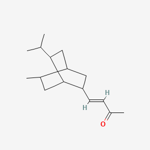 molecular formula C16H26O B12690195 4-(5-Methyl-7-isopropylbicyclo(2.2.2)oct-2-yl)-3-buten-2-one CAS No. 84522-30-5