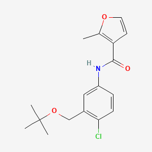 3-Furancarboxamide, N-(4-chloro-3-((1,1-dimethylethoxy)methyl)phenyl)-2-methyl-