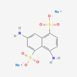 molecular formula C10H8N2Na2O6S2 B12690221 3,8-Diaminonaphthalene-1,5-disulphonic acid, sodium salt CAS No. 94232-30-1