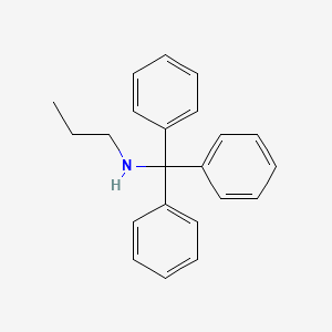 molecular formula C22H23N B12690223 Benzenemethanamine, alpha,alpha-diphenyl-N-propyl- CAS No. 7370-50-5