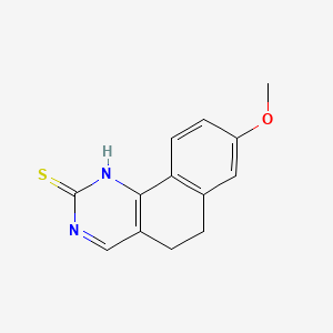 8-Methoxy-5,6-dihydrobenzo(h)quinazolin-2-yl hydrosulfide