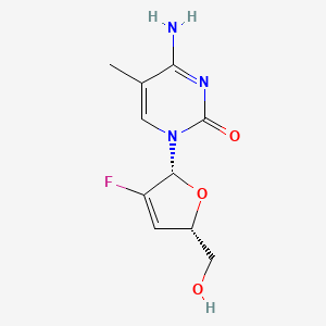 1-(2,3-Dideoxy-2-fluoro-beta-D-glycero-pent-2-eno-furanosyl)5-methylcytosine