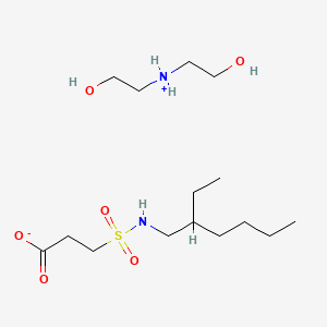 Bis(2-hydroxyethyl)ammonium 3-(((2-ethylhexyl)amino)sulphonyl)propionate