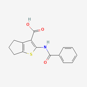 B1269034 2-benzamido-5,6-dihydro-4H-cyclopenta[b]thiophene-3-carboxylic acid CAS No. 307341-55-5