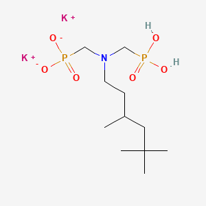 molecular formula C11H25K2NO6P2 B12690342 Dipotassium dihydrogen (((3,5,5-trimethylhexyl)imino)bis(methylene))diphosphonate CAS No. 94230-69-0