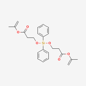 Diisopropenyl 3,3'-((diphenylsilylene)bis(oxy))dipropionate