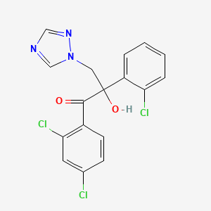 1-Propanone, 2-(2-chlorophenyl)-1-(2,4-dichlorophenyl)-2-hydroxy-3-(1H-1,2,4-triazol-1-yl)-