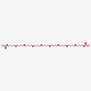 molecular formula C42H78O12 B12690352 5,10,15,20,25,30,35,40-Octaoxatetratetracontane-1,44-diyl diacrylate CAS No. 93982-39-9