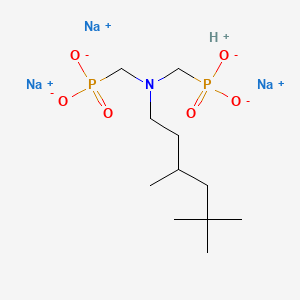 molecular formula C11H24NNa3O6P2 B12690364 Einecs 303-690-4 CAS No. 94201-99-7