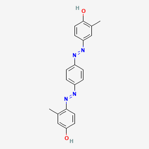 molecular formula C20H18N4O2 B12690371 4-[[4-[(4-Hydroxy-3-methylphenyl)azo]phenyl]azo]-m-cresol CAS No. 30828-87-6