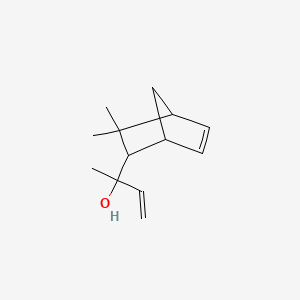 molecular formula C13H20O B12690400 alpha,3,3-Trimethyl-alpha-vinylbicyclo(2.2.1)hept-5-ene-2-methanol CAS No. 85050-12-0