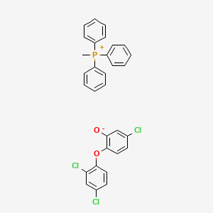 5-chloro-2-(2,4-dichlorophenoxy)phenolate;methyl(triphenyl)phosphanium