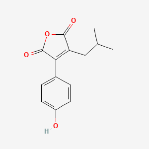 molecular formula C14H14O4 B12690417 Antrocinnamomin C CAS No. 888223-13-0