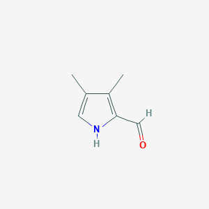 molecular formula C7H9NO B1269046 3,4-二甲基-1H-吡咯-2-甲醛 CAS No. 19713-89-4