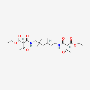 Diethyl 2,2'-((2,2,4-trimethylhexane-1,6-diyl)bis(iminocarbonyl))diacetoacetate