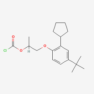 2-(4-tert-Butyl-2-cyclopentylphenoxy)-1-methylethyl chloroformate