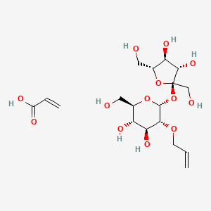 (2R,3S,4S,5R,6R)-6-[(2R,3S,4S,5R)-3,4-dihydroxy-2,5-bis(hydroxymethyl)oxolan-2-yl]oxy-2-(hydroxymethyl)-5-prop-2-enoxyoxane-3,4-diol;prop-2-enoic acid