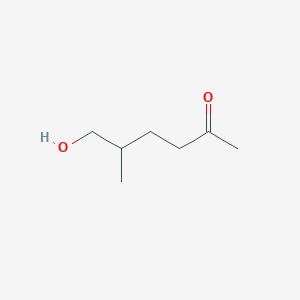 molecular formula C7H14O2 B12690564 6-Hydroxy-5-methyl-2-hexanone CAS No. 68208-73-1