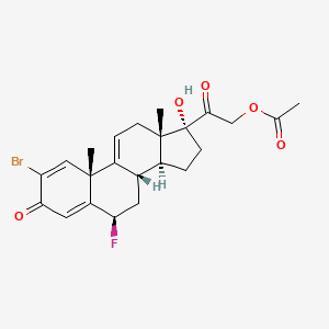 2-Bromo-6beta-fluoro-17,21-dihydroxypregna-1,4,9(11)-triene-3,20-dione 21-acetate