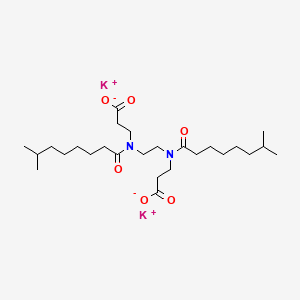 Dipotassium N,N'-ethane-1,2-diylbis(N-(1-oxoisononyl)-beta-alaninate)