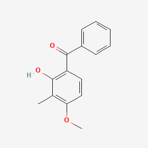 molecular formula C15H14O3 B12690584 2-Hydroxy-4-methoxy-3-methylbenzophenone CAS No. 83803-88-7