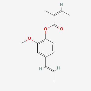 (E)-2-Methoxy-4-(1-propenyl)phenyl 2-methylisocrotonate