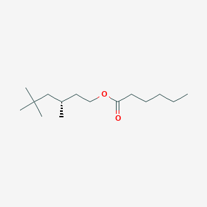 molecular formula C15H30O2 B12690603 3,5,5-Trimethylhexyl hexanoate CAS No. 73019-16-6