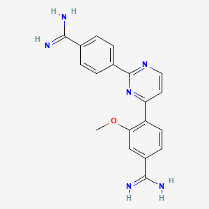 4-(2-(4-(Aminoiminomethyl)phenyl)-4-pyrimidinyl)-3-methox ybenzenecarboximidamide