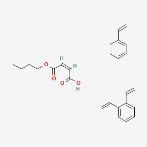 molecular formula C26H30O4 B12690660 1,2-bis(ethenyl)benzene;(Z)-4-butoxy-4-oxobut-2-enoic acid;styrene CAS No. 52292-42-9