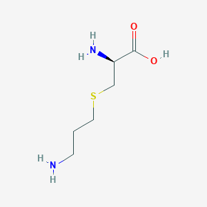 molecular formula C6H14N2O2S B12690672 S-(3-Aminopropyl)-D-cysteine CAS No. 2185811-16-7