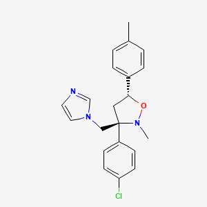 3-(4-Chloro-phenyl)-3-imidazol-1-ylmethyl-2-methyl-5-p-tolyl-isoxazolidine